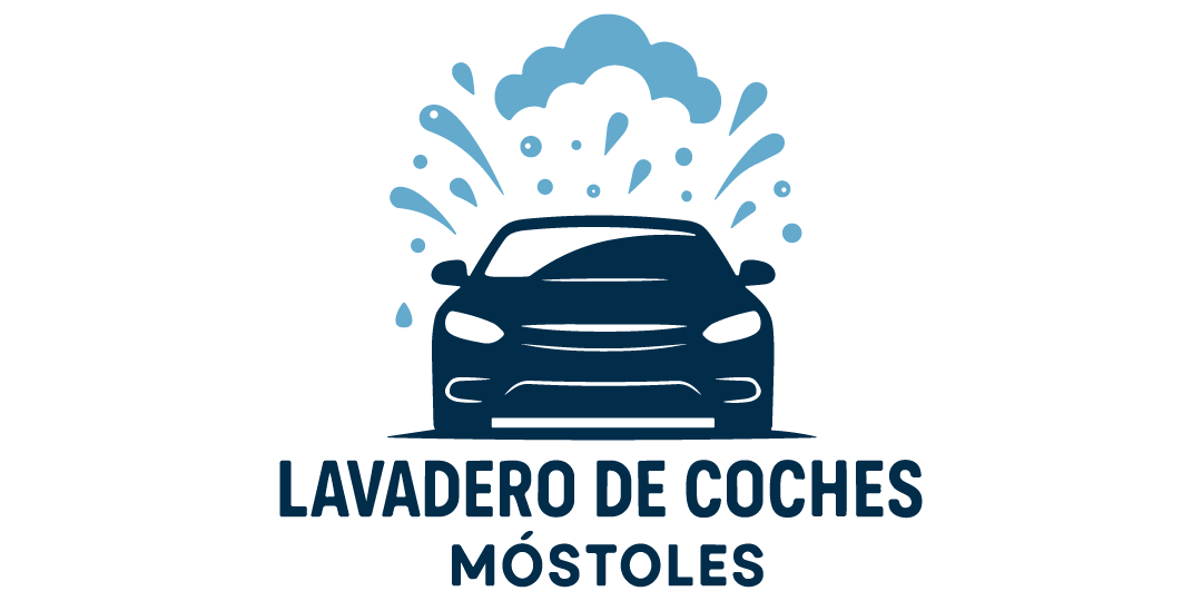LAVADERO DE COCHES MOSTOLES Logo Blanco
